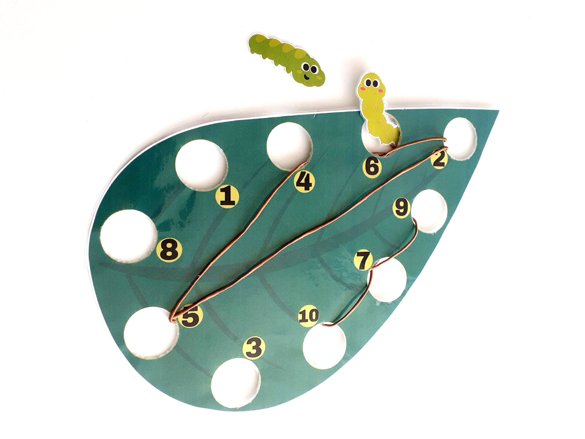 Caterpillar Treading Pattern , Fine Motor Skills, Learn numbers, Treading Game, Busy Book, Rainbow Matching, Preschool Math, Toys and Game