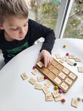 Montessori Alphabet wooden board letter recognition preschool learning homeschool activity letter matching toddler Birthday gift for kids