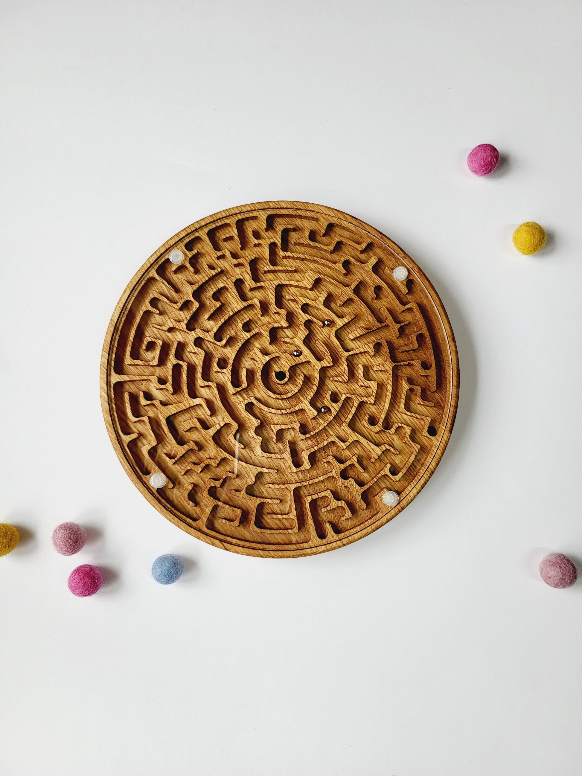 Gift for kids for adults Double-sided labyrinth maze Family game night Brain teaser Mind Problem-solving Concentration Strategy Coordination