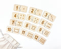 Montessori Wooden Number Match Puzzle, Handmade Wood Matching Game, Montessori Inspired Educational, Homeschool Preschool Toys Number 1-12
