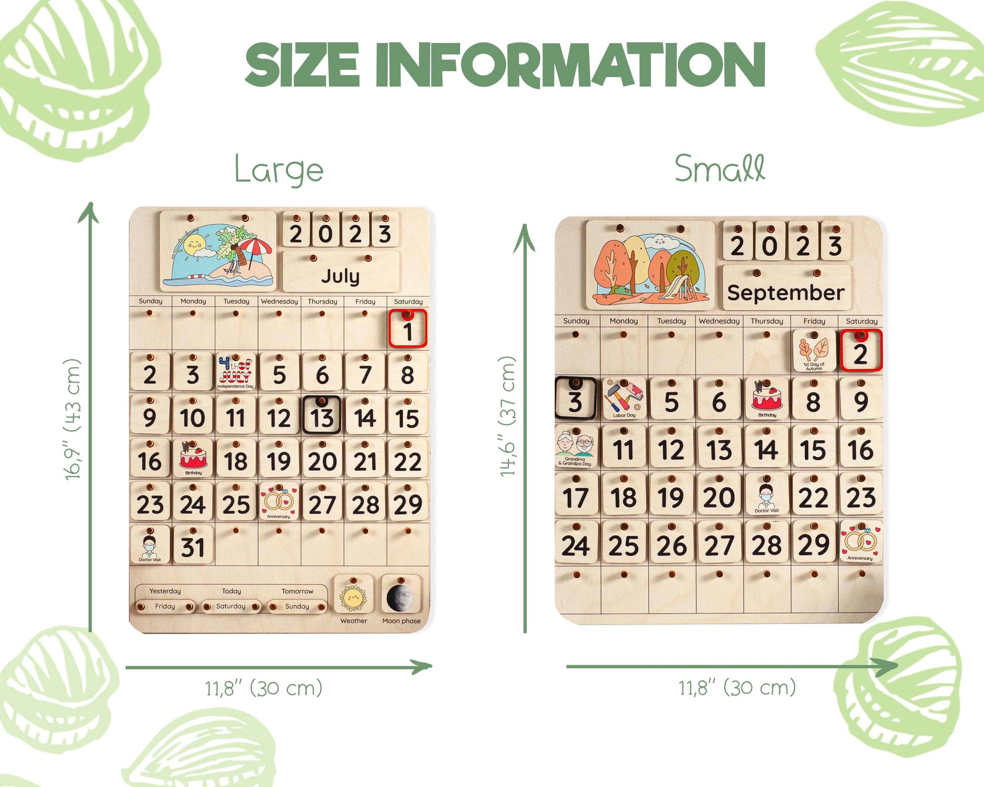 Montessori calendar, Advent calendar for kids, Perpetual calendar, Kids Calendar, Kids toy, Educatinal calendar, Toddler calendar