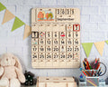 Montessori calendar, Advent calendar for kids, Perpetual calendar, Kids Calendar, Kids toy, Educatinal calendar, Toddler calendar