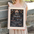 First Day of School Sign, Back to School Chalkboard, Reusable 1st Day Board, Last Day, Kindergarten, First Grade, Preschool, Ruler,