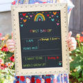 First Day of School Sign, Back to School Chalkboard, Reusable 1st Day Board, Last Day, Kindergarten, First Grade, Preschool, Ruler,
