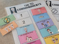 10 Commandments Printable | Bible Printable | 10 Commandments Coloring | 10 Commandments Game |