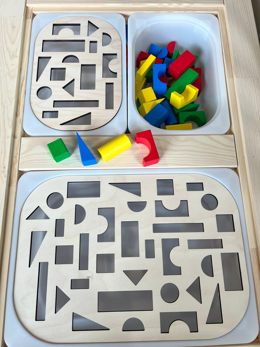 Blocks Sensory Bin Insert for Trofast bin, Trofast Bin Insert, Flisat Table Insert