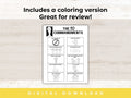 10 Commandments Printable | Bible Printable | 10 Commandments Coloring | 10 Commandments Game |