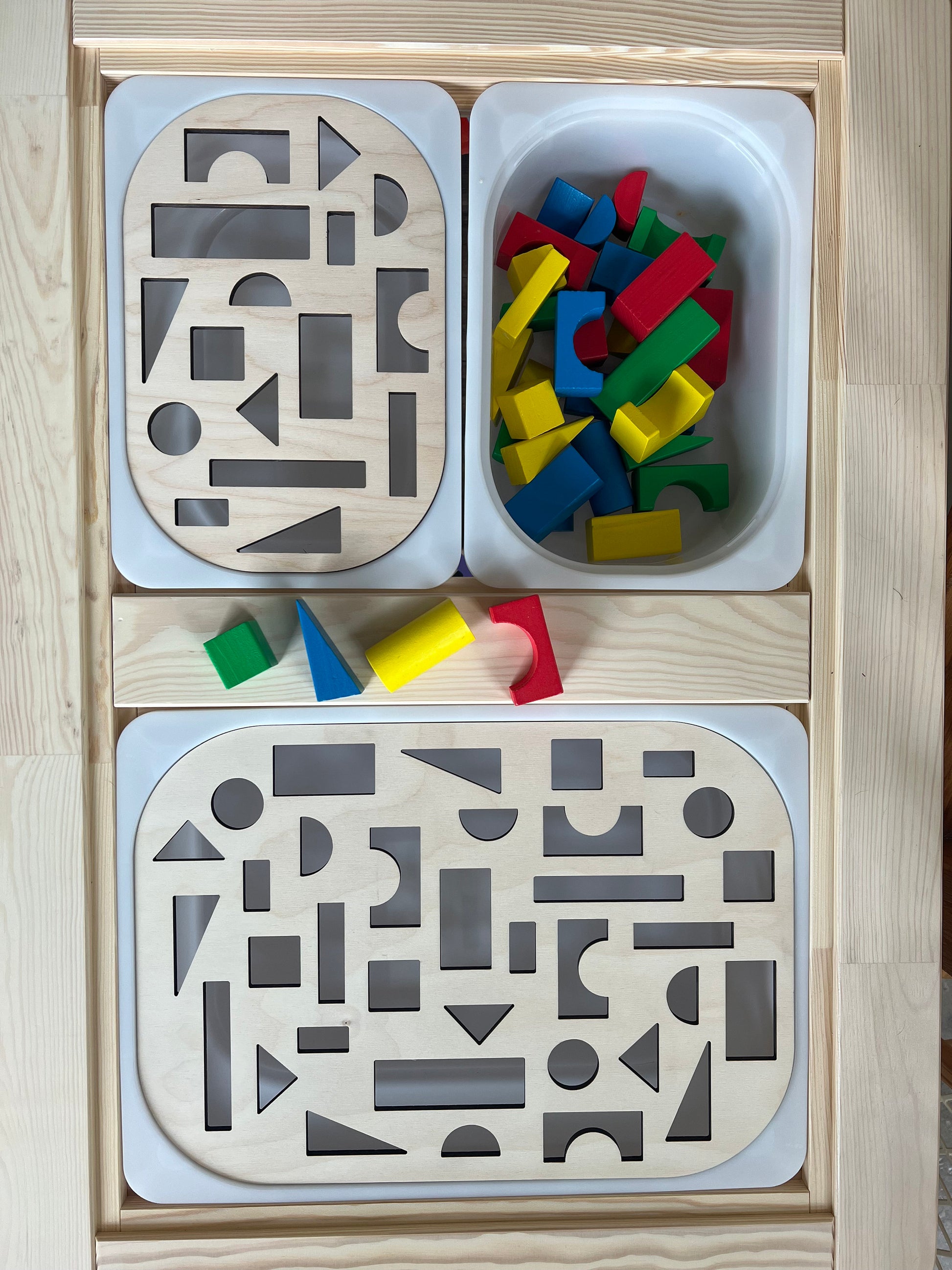 Blocks Sensory Bin Insert for Trofast bin, Trofast Bin Insert, Flisat Table Insert