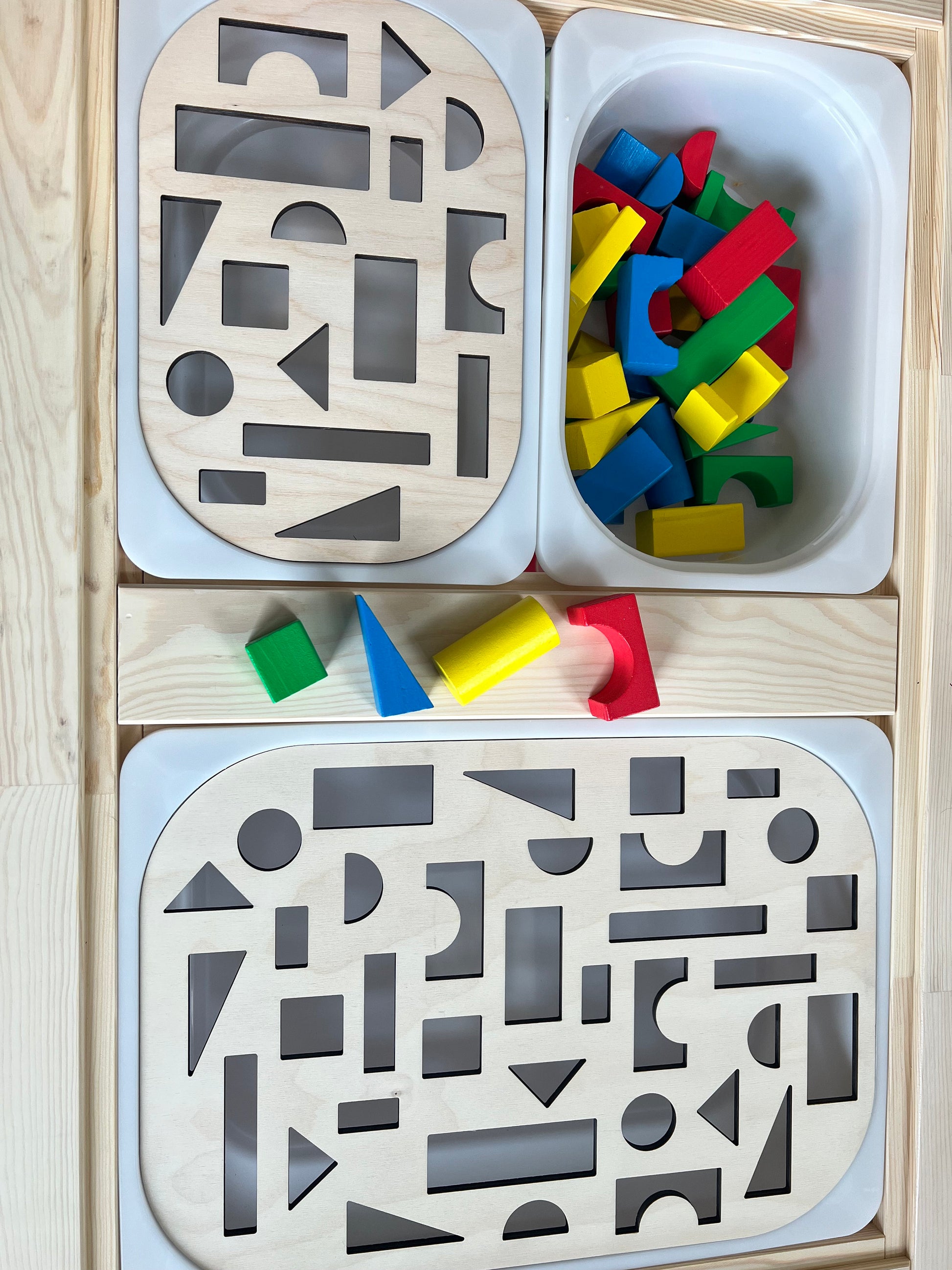 Blocks Sensory Bin Insert for Trofast bin, Trofast Bin Insert, Flisat Table Insert