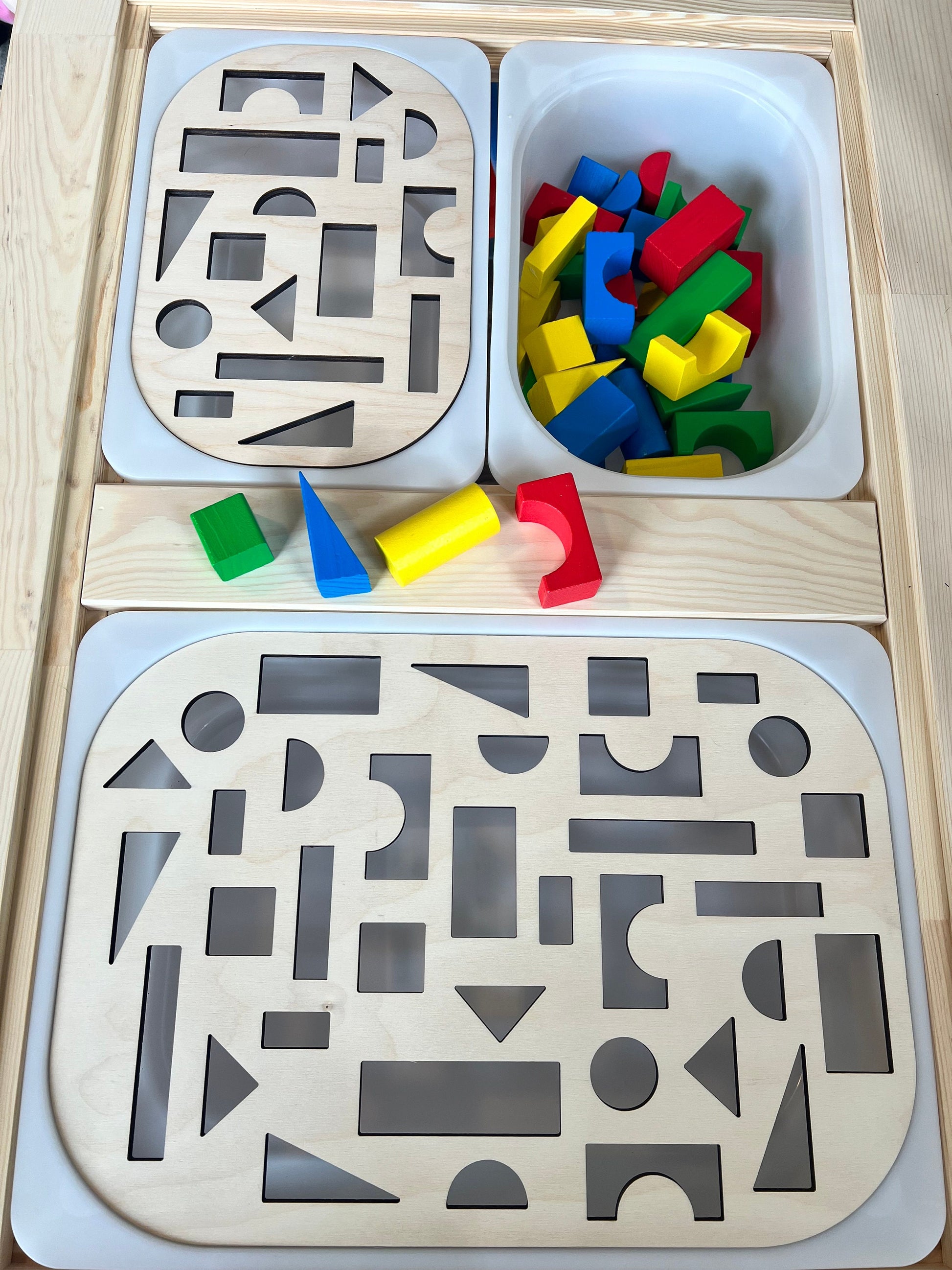 Blocks Sensory Bin Insert for Trofast bin, Trofast Bin Insert, Flisat Table Insert