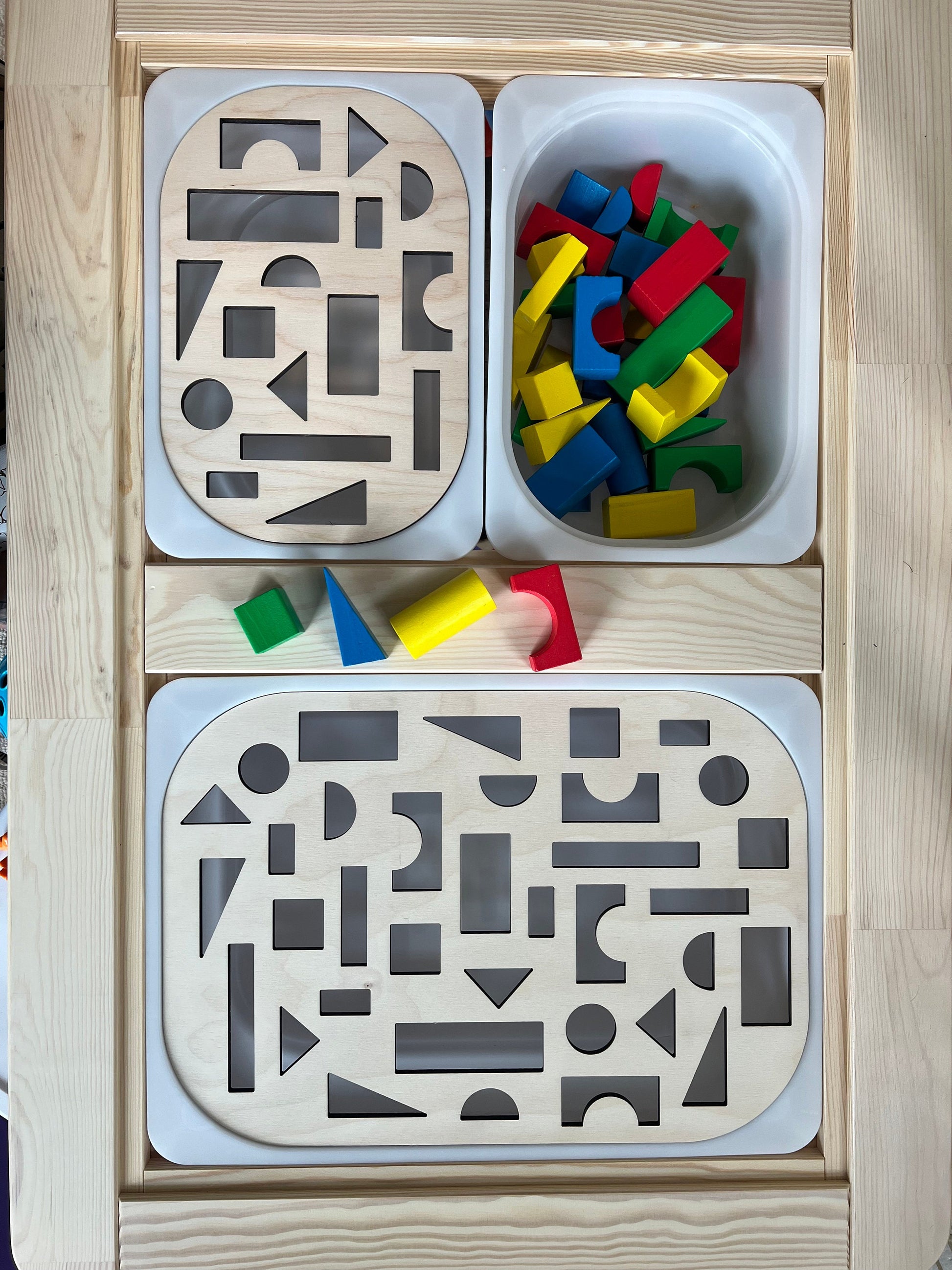Blocks Sensory Bin Insert for Trofast bin, Trofast Bin Insert, Flisat Table Insert