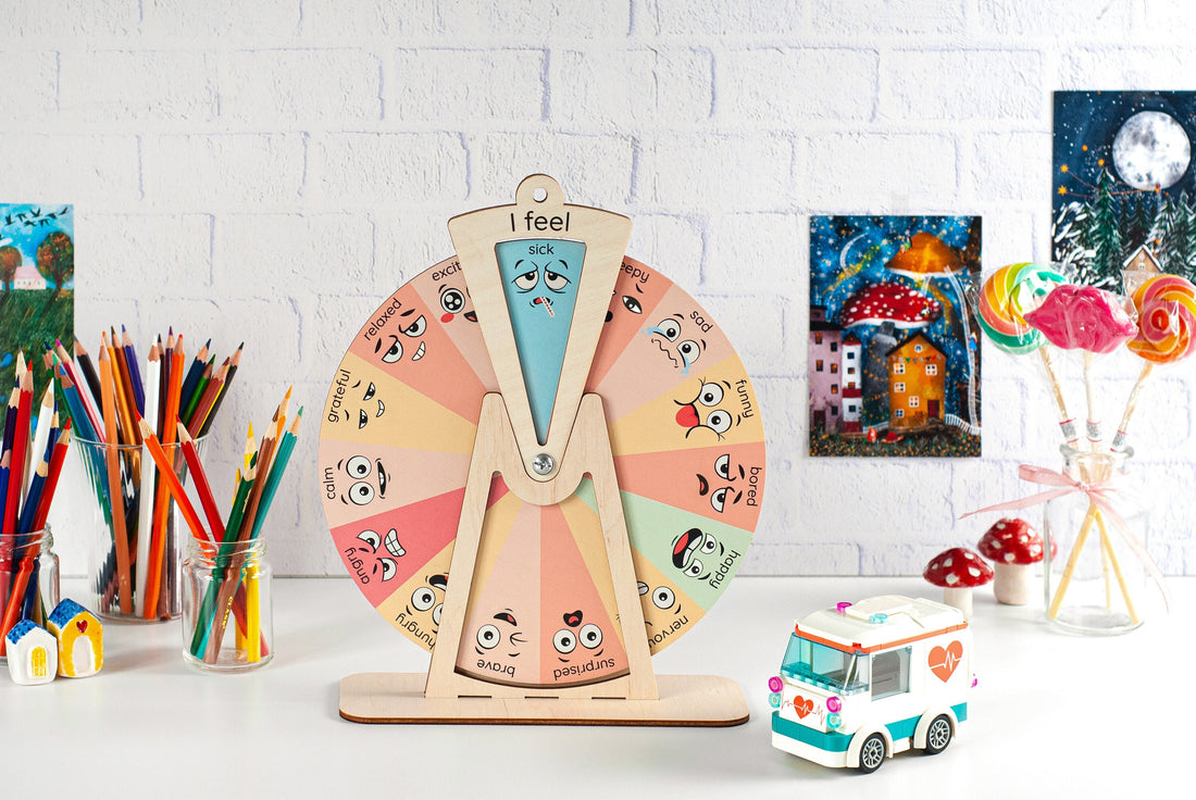 Gifts for kids, Emotional wheel, Feelings wheel, Emotion chart, Feelings chart Emotional regulation Emotion wheel Classroom decor Kids toy