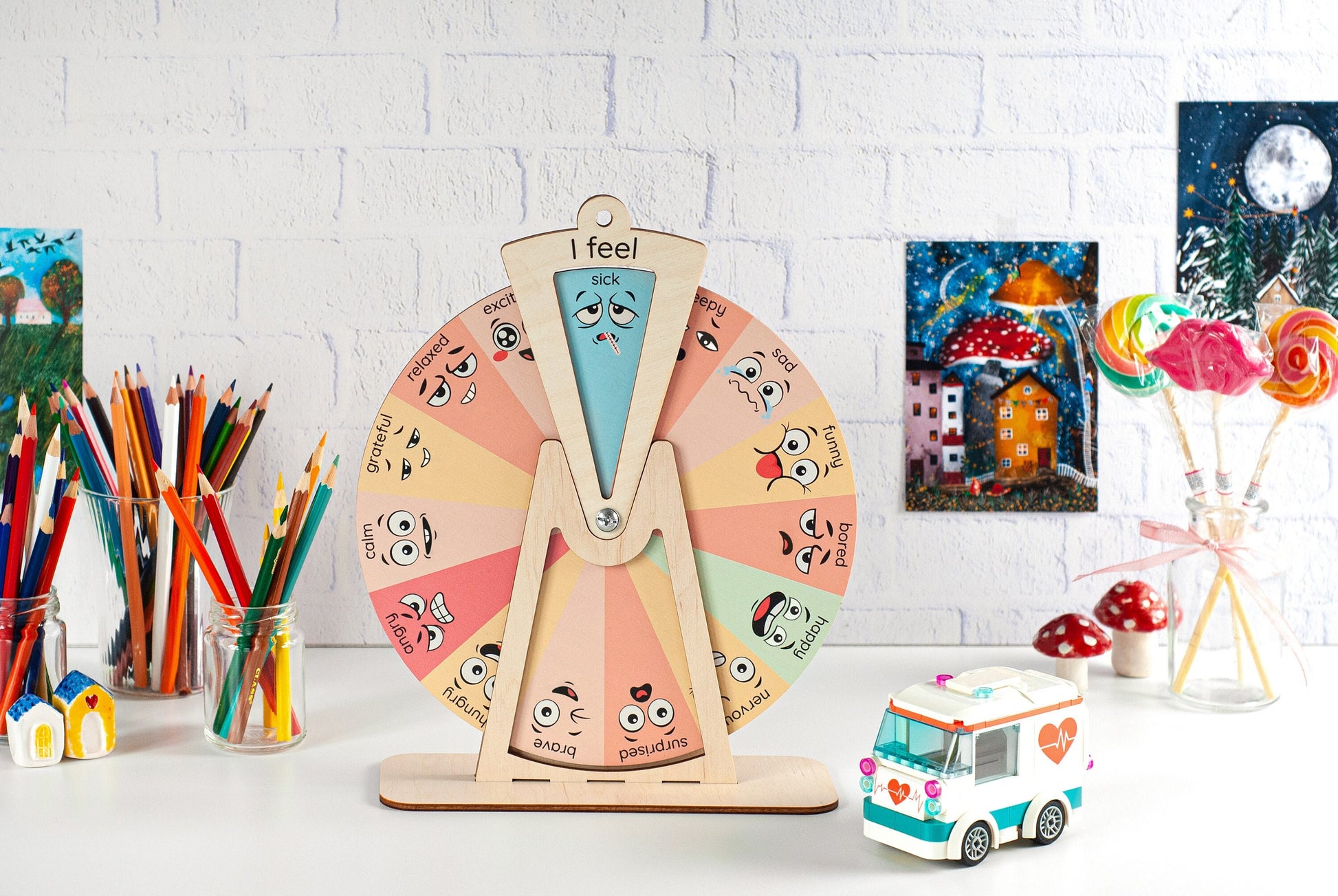 Gifts for kids, Emotional wheel, Feelings wheel, Emotion chart, Feelings chart Emotional regulation Emotion wheel Classroom decor Kids toy