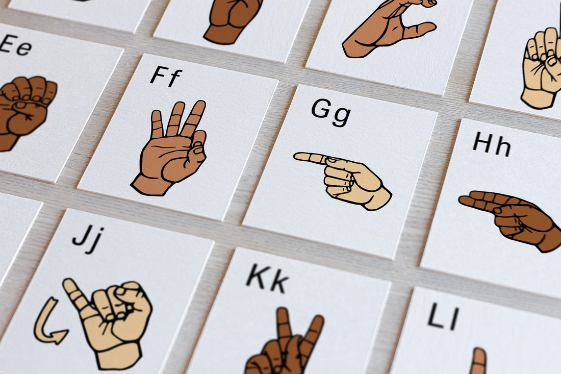 ASL Alphabet Flashcards Printable, Learn American Sign Language Alphabet, Fingerspelling, ASL for Beginners, Classroom Resource