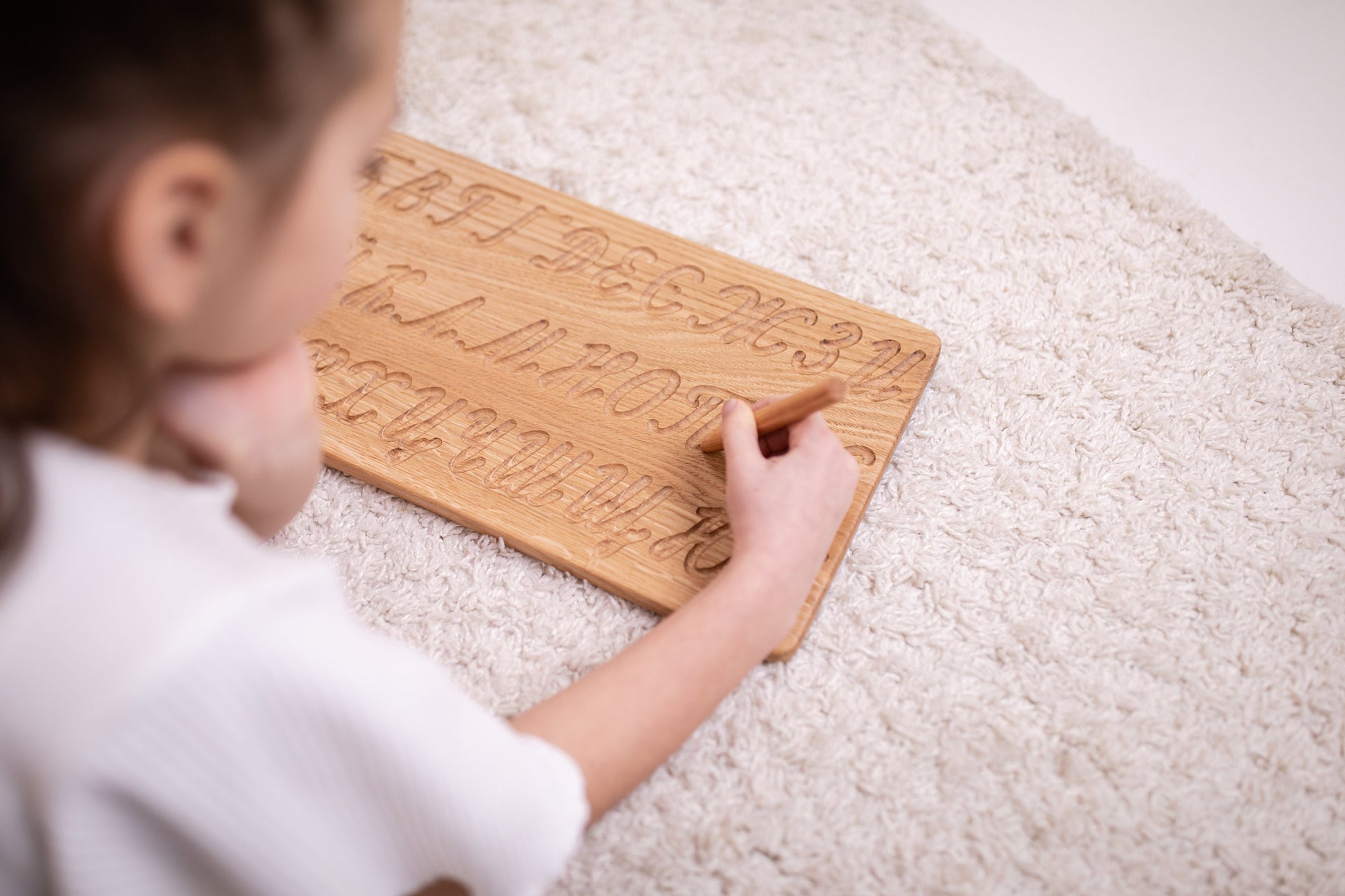 Ukrainian cursive alphabet tracing board Montessori educational materials homeschool preschool gift for kids teachers Handwriting Practice