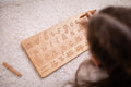 Ukrainian cursive alphabet tracing board Montessori educational materials homeschool preschool gift for kids teachers Handwriting Practice