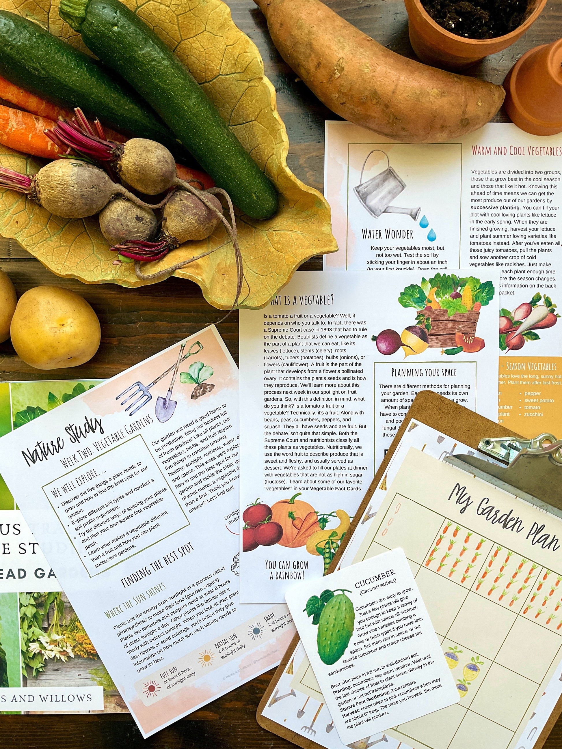 Homestead Gardens Unit Study - Curious Trails | Plant Study | Homeschool Curriculum