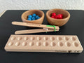 First grade math Montessori board on request with wooden balls