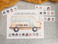 Load the Bus Activity - Preschool Pattern Practice - Wheels on the Bus Game - Toddler Play and Learn - Busy Binder - Printable
