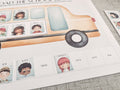 Load the Bus Activity - Preschool Pattern Practice - Wheels on the Bus Game - Toddler Play and Learn - Busy Binder - Printable