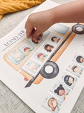 Load the Bus Activity - Preschool Pattern Practice - Wheels on the Bus Game - Toddler Play and Learn - Busy Binder - Printable