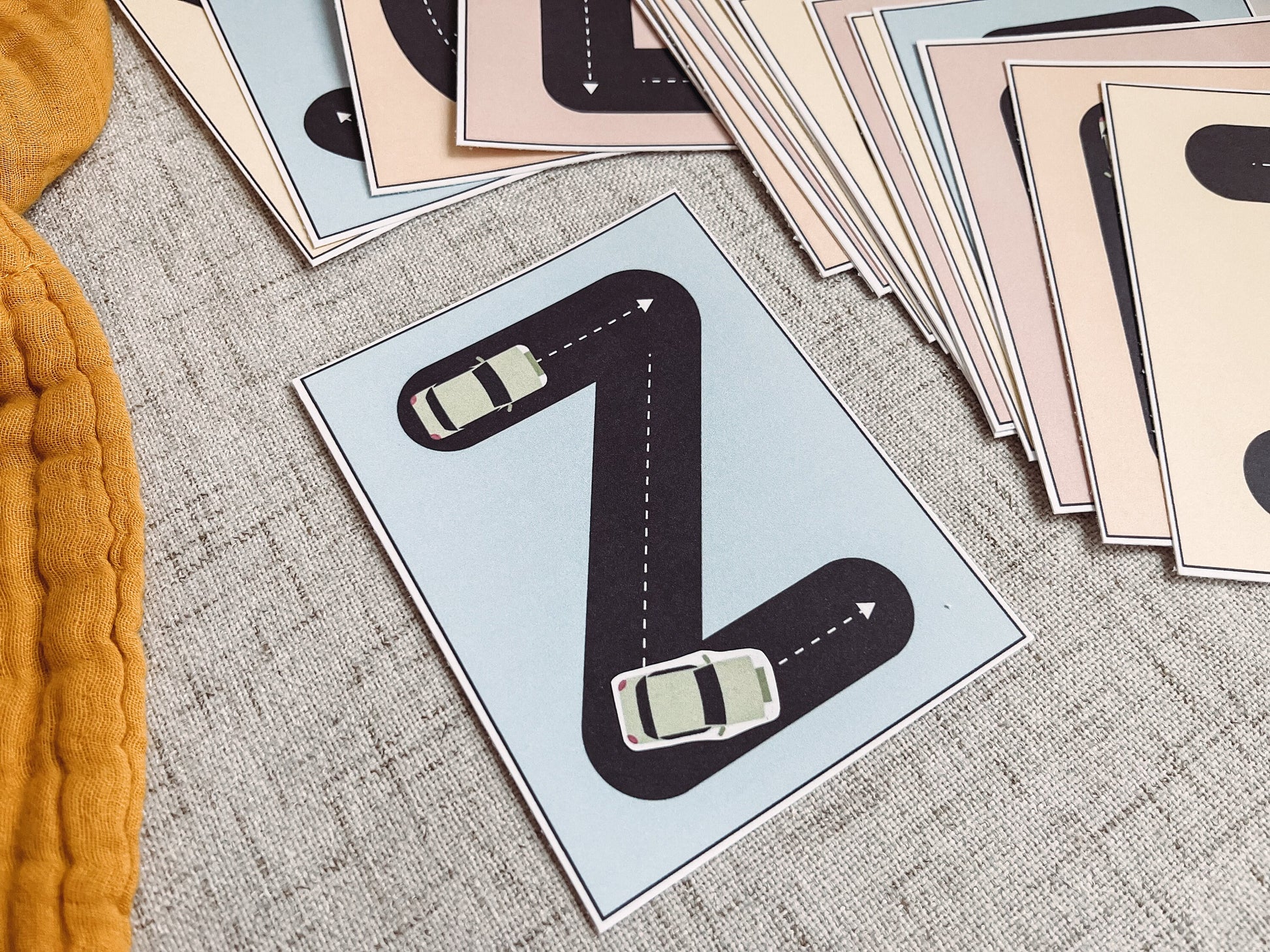 Alphabet Racing Interactive Flashcards - Tracing Activity - Play and Learn - ABC Preschool Learning - Homeschooling Resources - Printable