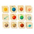 Montessori Wooden Space Memory Game | Solar System Matching Card | Homeschool Preschool Kindergarten Learning Activity | Stocking Stuffer