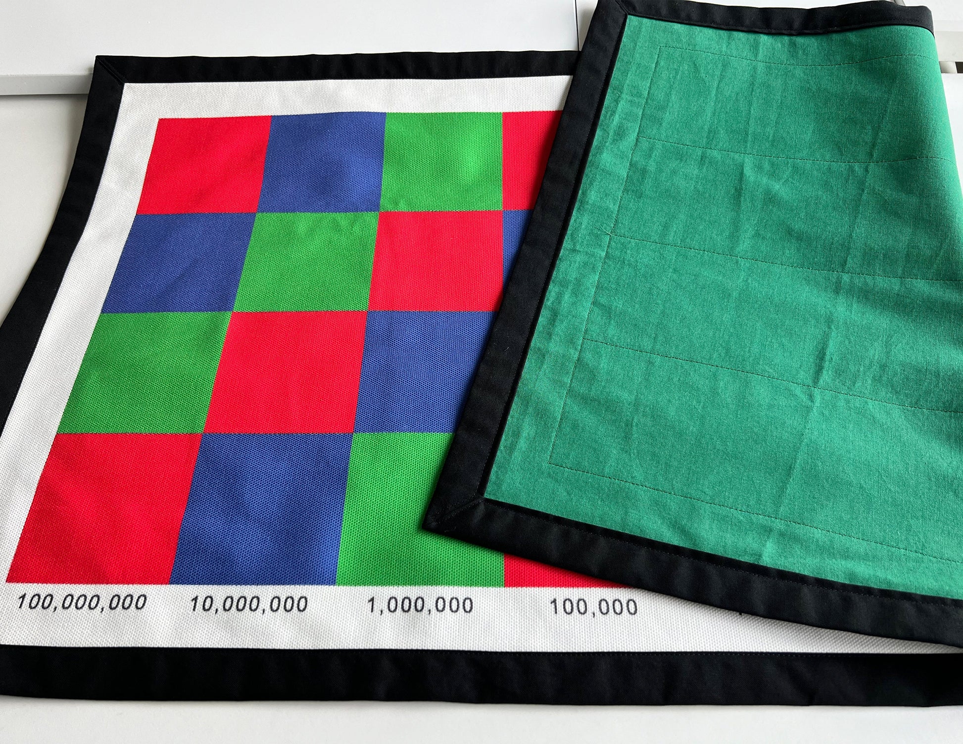 Multiplication Checkerboard Math (Printed), (Cotton Fabric) Montessori Checkerboard Mat, Montessori work mat, Montessori