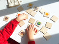 Montessori Wooden Space Memory Game | Solar System Matching Card | Homeschool Preschool Kindergarten Learning Activity | Stocking Stuffer