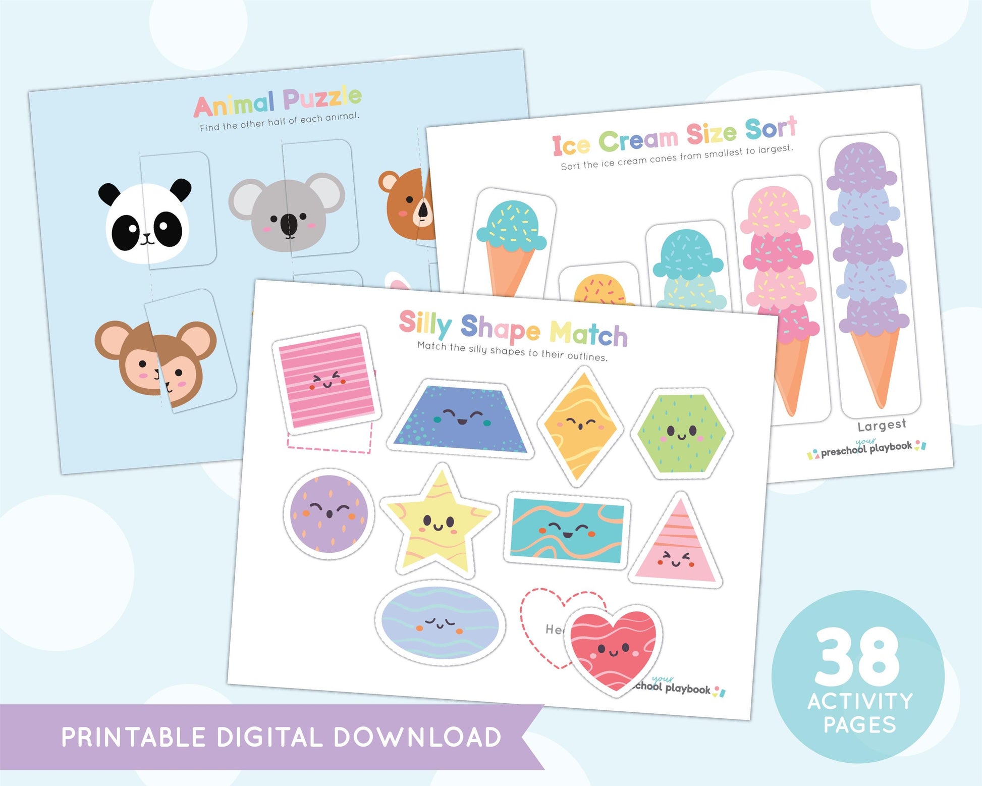 Toddler Busy Book, Homeschool Preschool, Morning Work, Learning Binder, Quiet Book, Pre K Workbook, Printable, 3 Year Old, Digital