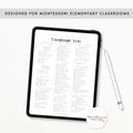 Montessori Elementary Curriculum Checklist | Homeschool Planning Guide | Educational Tracker Ages 6-12 | Teacher Parent Resource