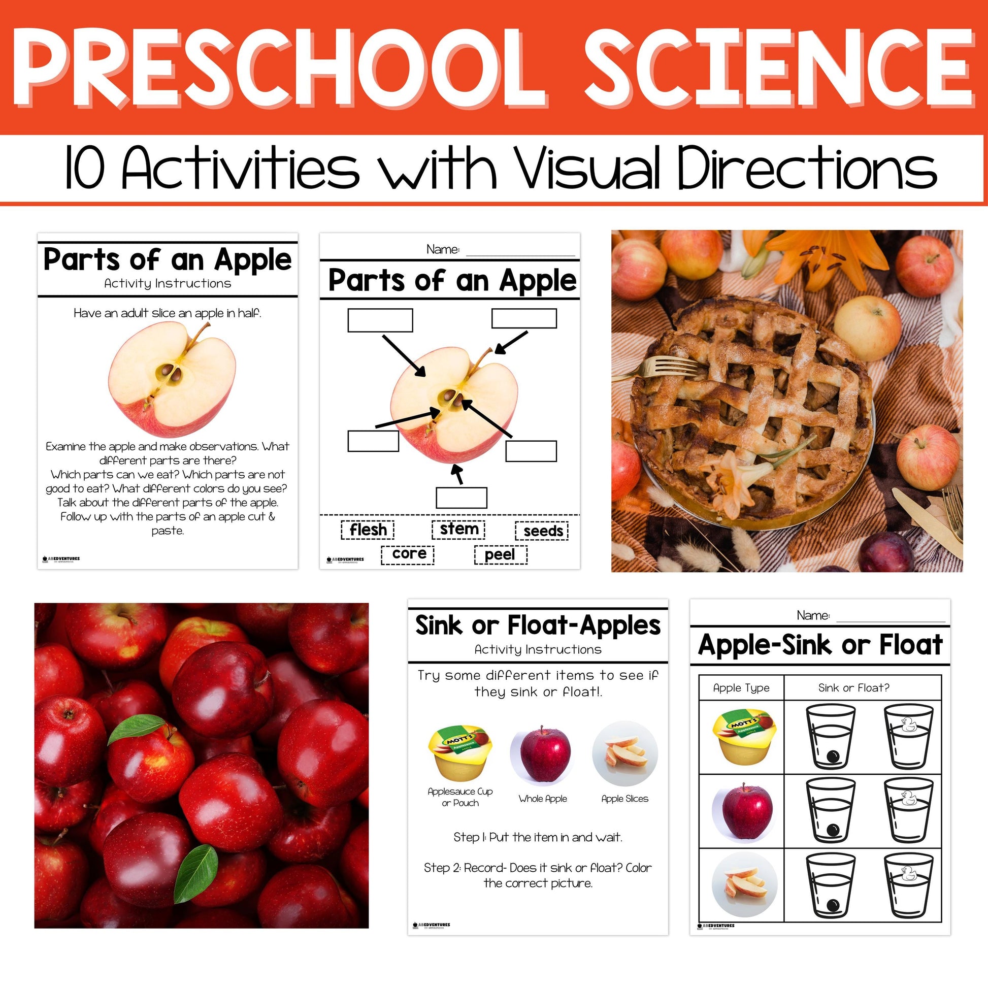Preschool Apples Homeschool Unit Fall Science Preschool Curriculum Pre-K Curriculum Homeschool Preschool Lesson Plans Fall Lesson Plans