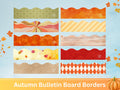 Autumn Bulletin Board Border, Printable Autumn Bulletin Board Border, Fall Bulletin Board Border, DIY Fall Bulletin Board Decor