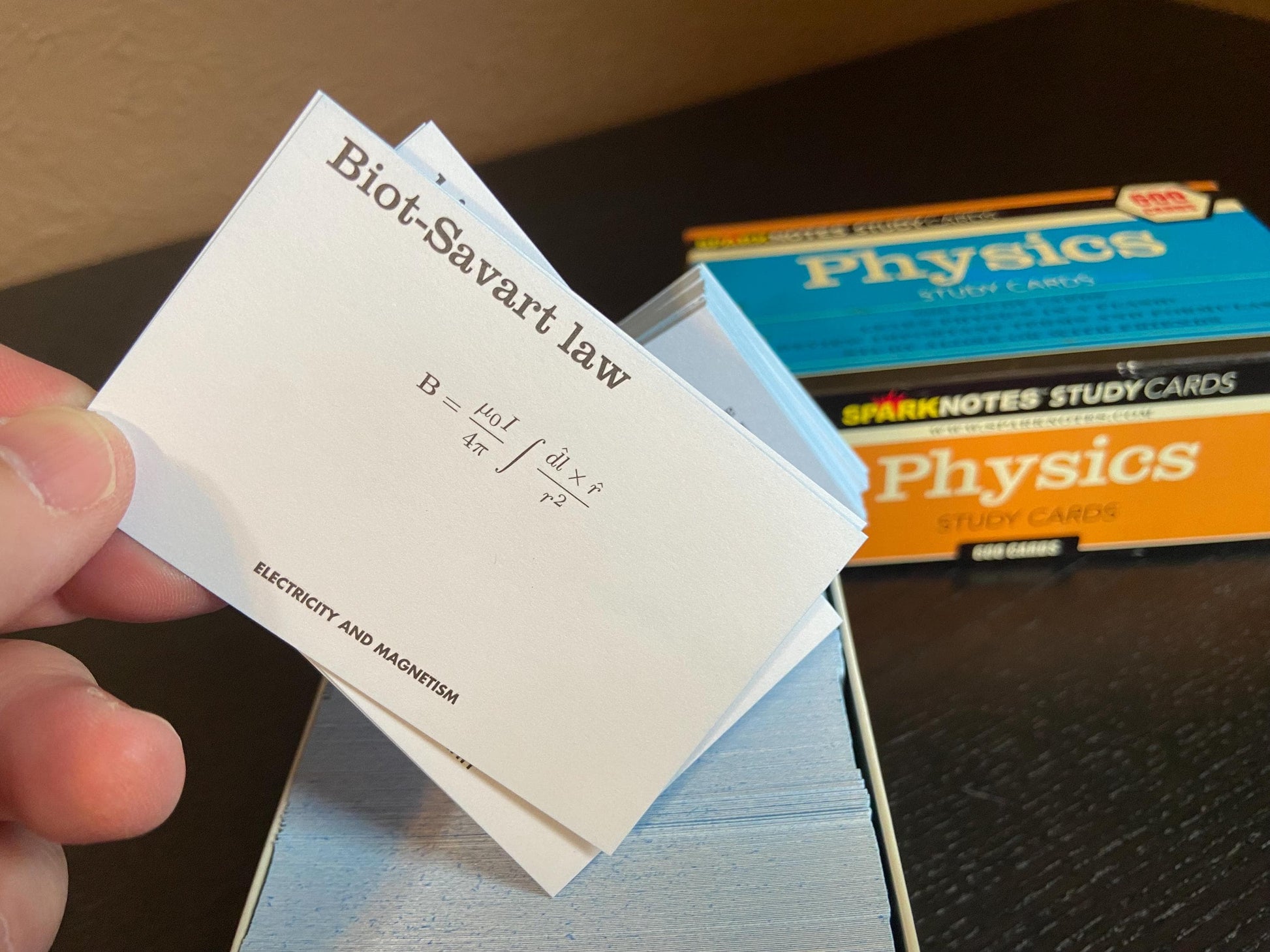 Circa 2004 Spark Notes Physics Flash Cards -- 600 Cards to Help You Remember Young's Double Slit Experiment!