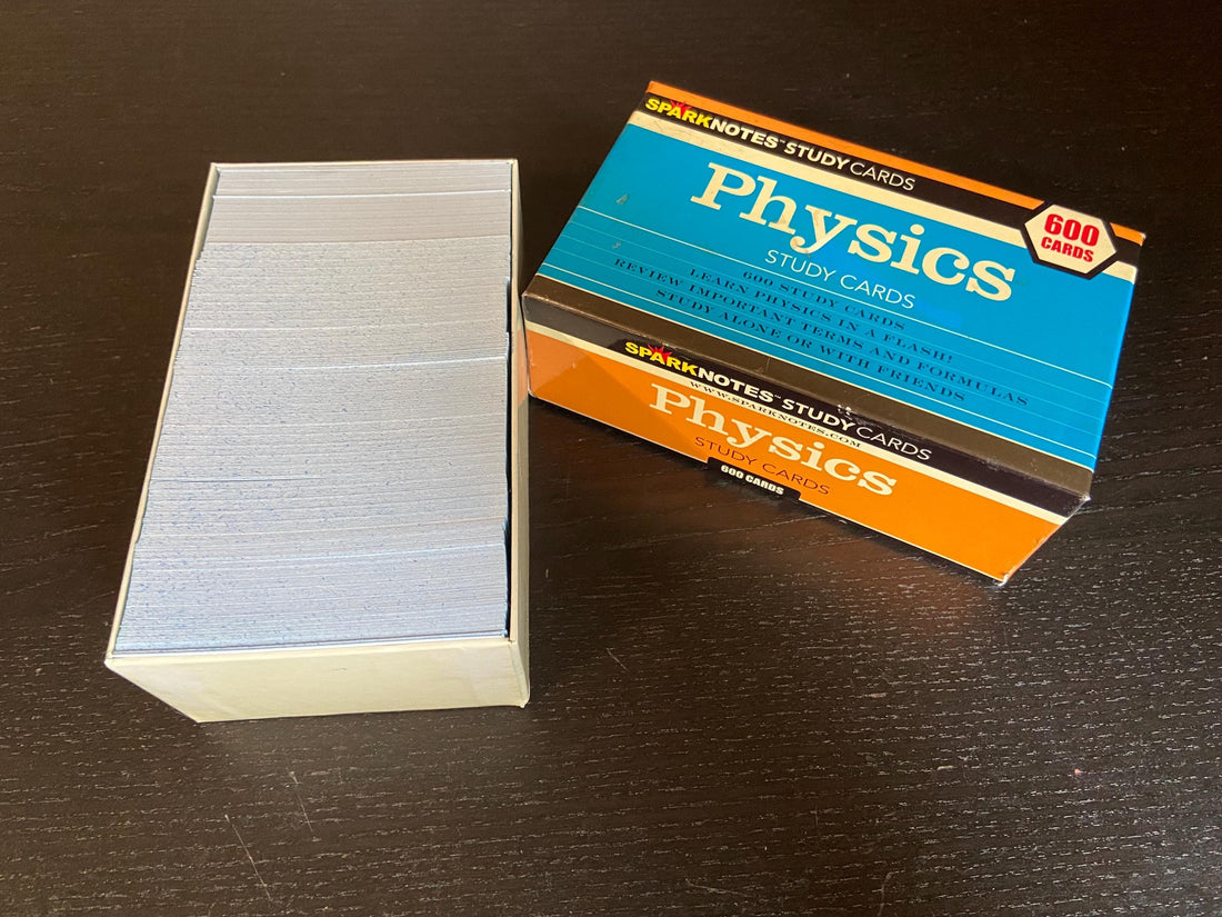 Circa 2004 Spark Notes Physics Flash Cards -- 600 Cards to Help You Remember Young's Double Slit Experiment!
