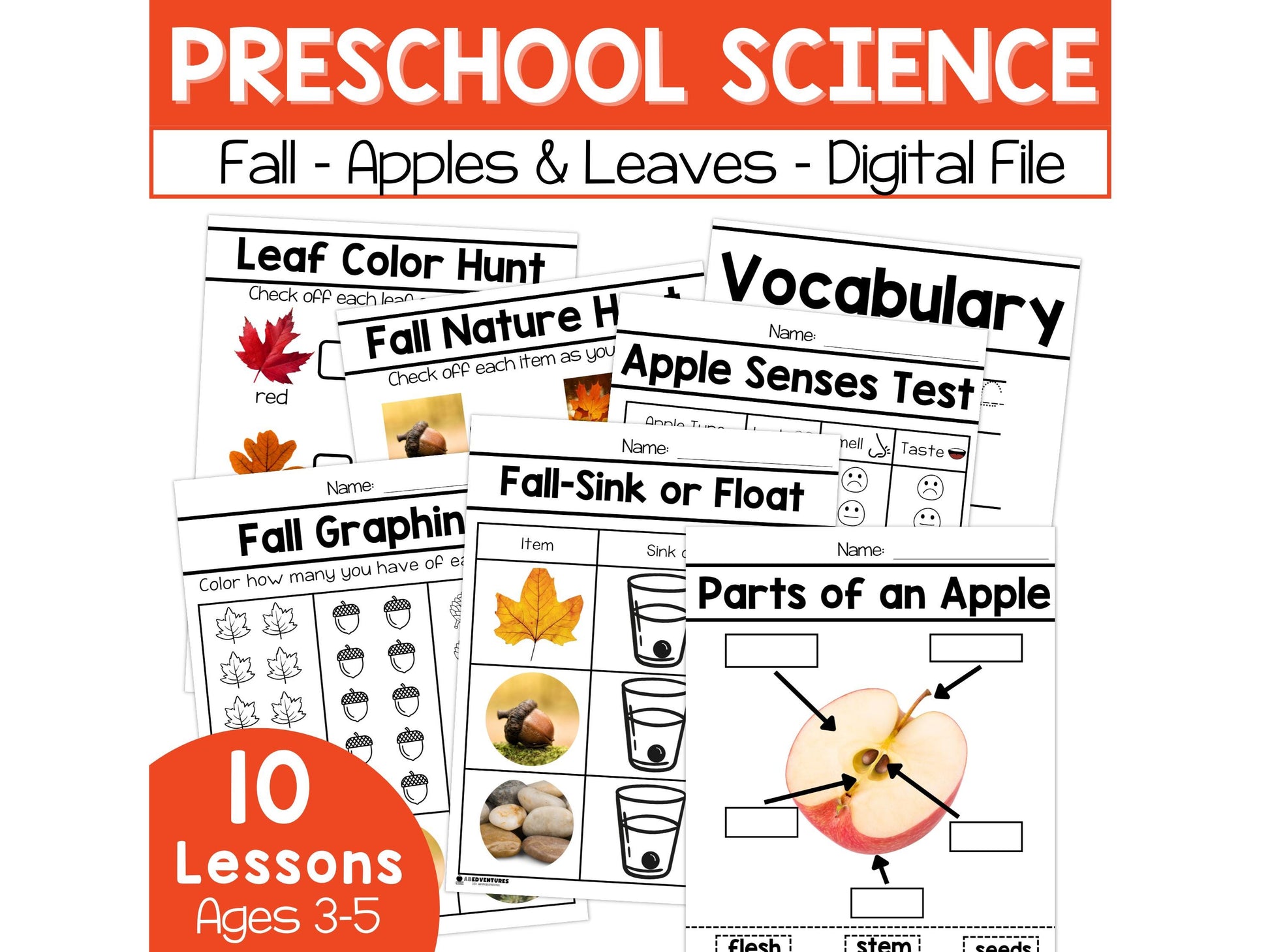 Preschool Apples Homeschool Unit Fall Science Preschool Curriculum Pre-K Curriculum Homeschool Preschool Lesson Plans Fall Lesson Plans