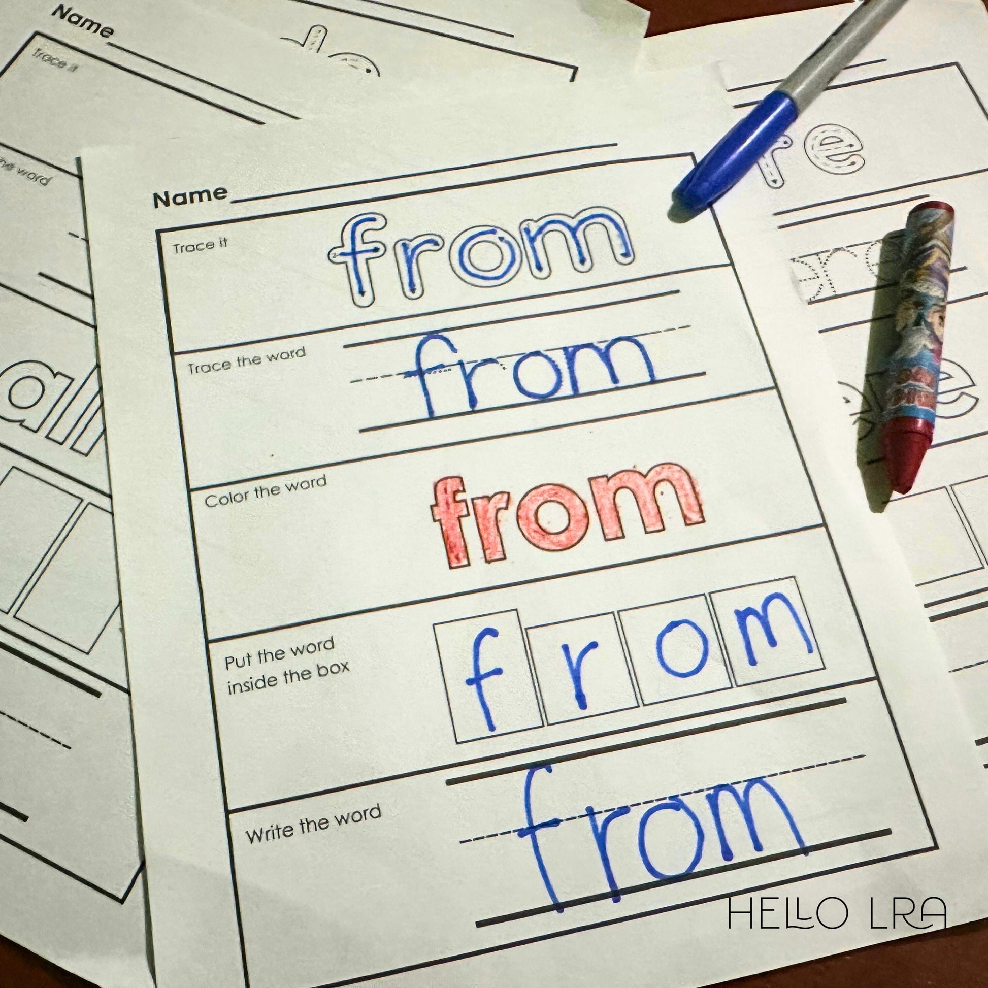 150 Pages Sight Words Printable Worksheet for Preschool Tracing Letter Ready to Print Home School PDF Kindergarten Practice Writing Reading