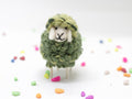 Handmade Multicoloured Wooly Needle Felt Sheep Ornament | Educational Gifts for kids | Eco-Friendly Décor | 7x10cm | Made in Nepal