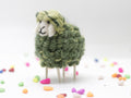 Handmade Multicoloured Wooly Needle Felt Sheep Ornament | Educational Gifts for kids | Eco-Friendly Décor | 7x10cm | Made in Nepal