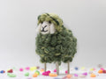 Handmade Multicoloured Wooly Needle Felt Sheep Ornament | Educational Gifts for kids | Eco-Friendly Décor | 7x10cm | Made in Nepal