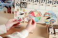 Montessori calendar for kids, Wooden calendar, Homeschool calendar, Classroom decor, Toddler calendar, Gifts for kids, Perpetual calendar