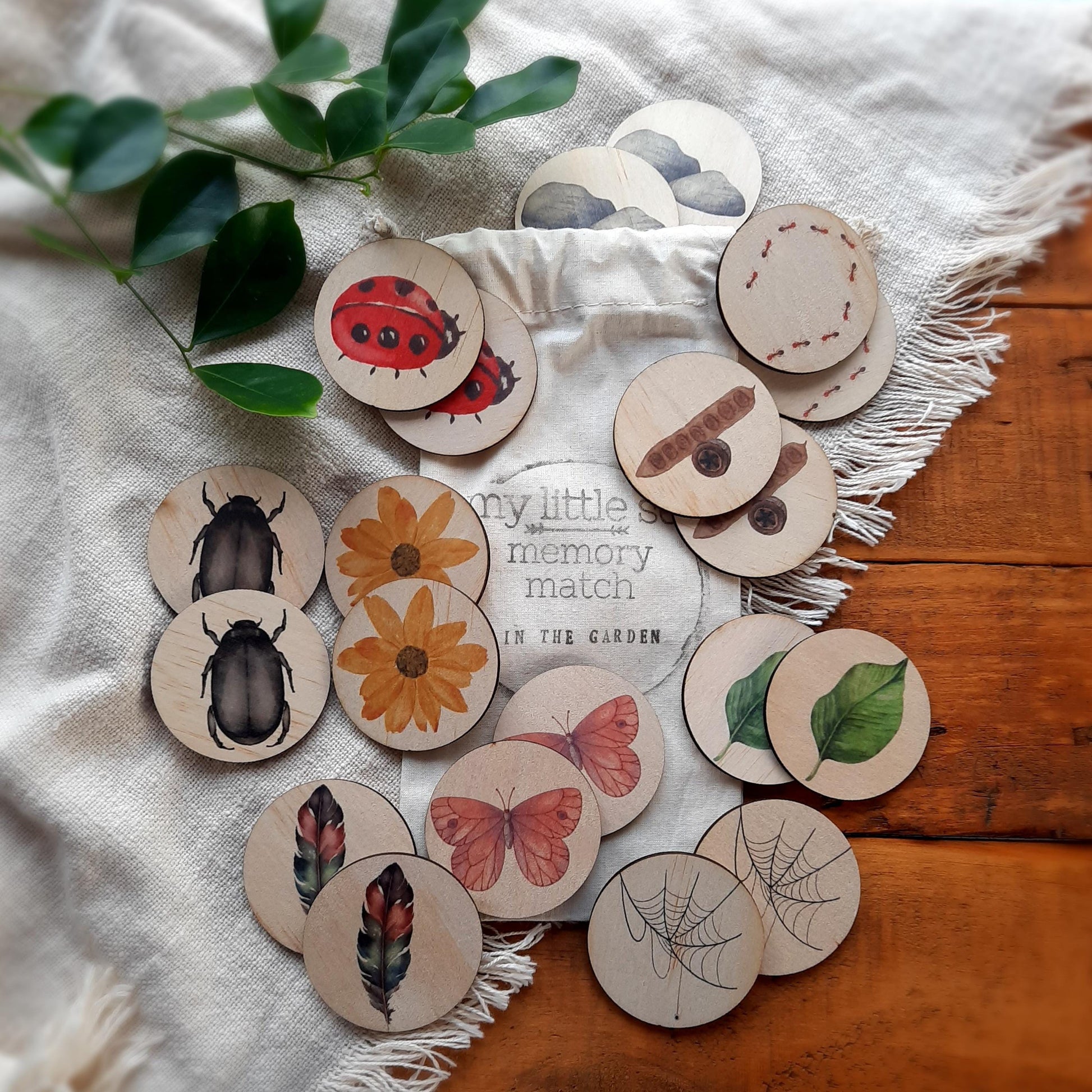 Memory Match, Garden Game, Memory Game, Nature Game, activities for kids, educational games, gift ideas for kids, montessori toys,