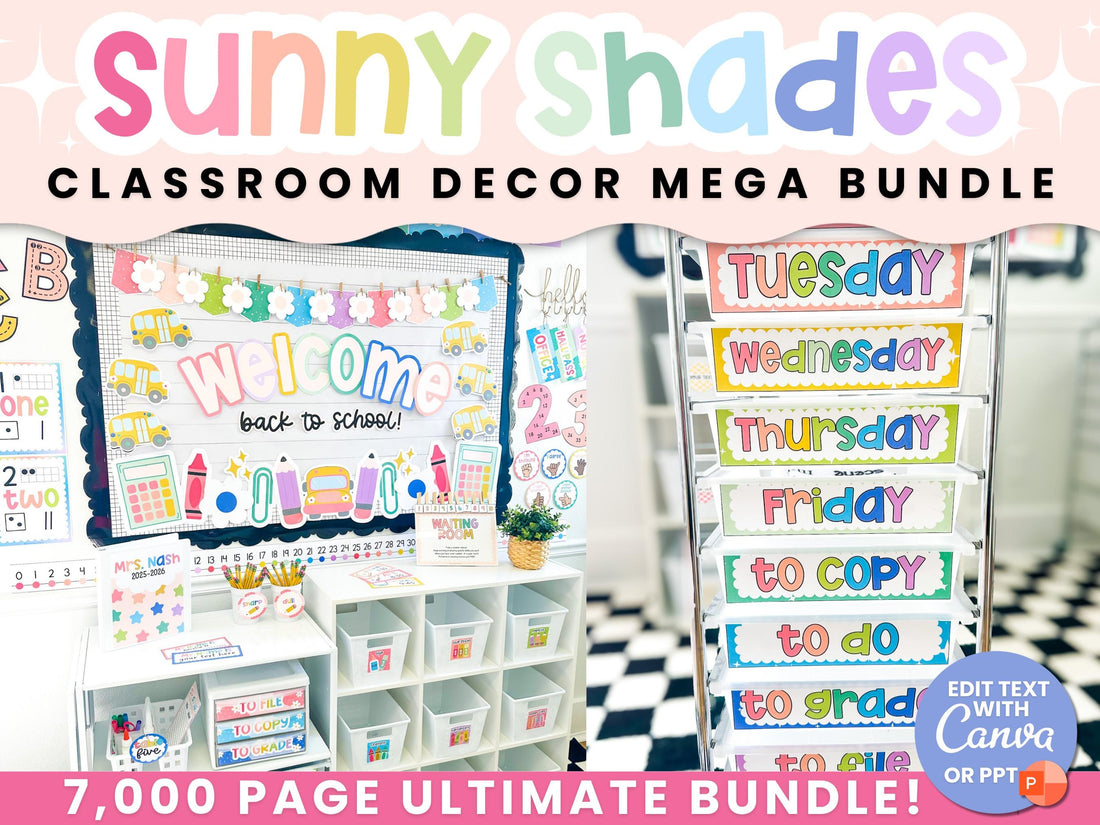 Classroom Decor Bundle | Classroom Decor Theme | Classroom Decor Ideas Editable | Beautiful Classroom Decor | Aesthetic Classroom Decor