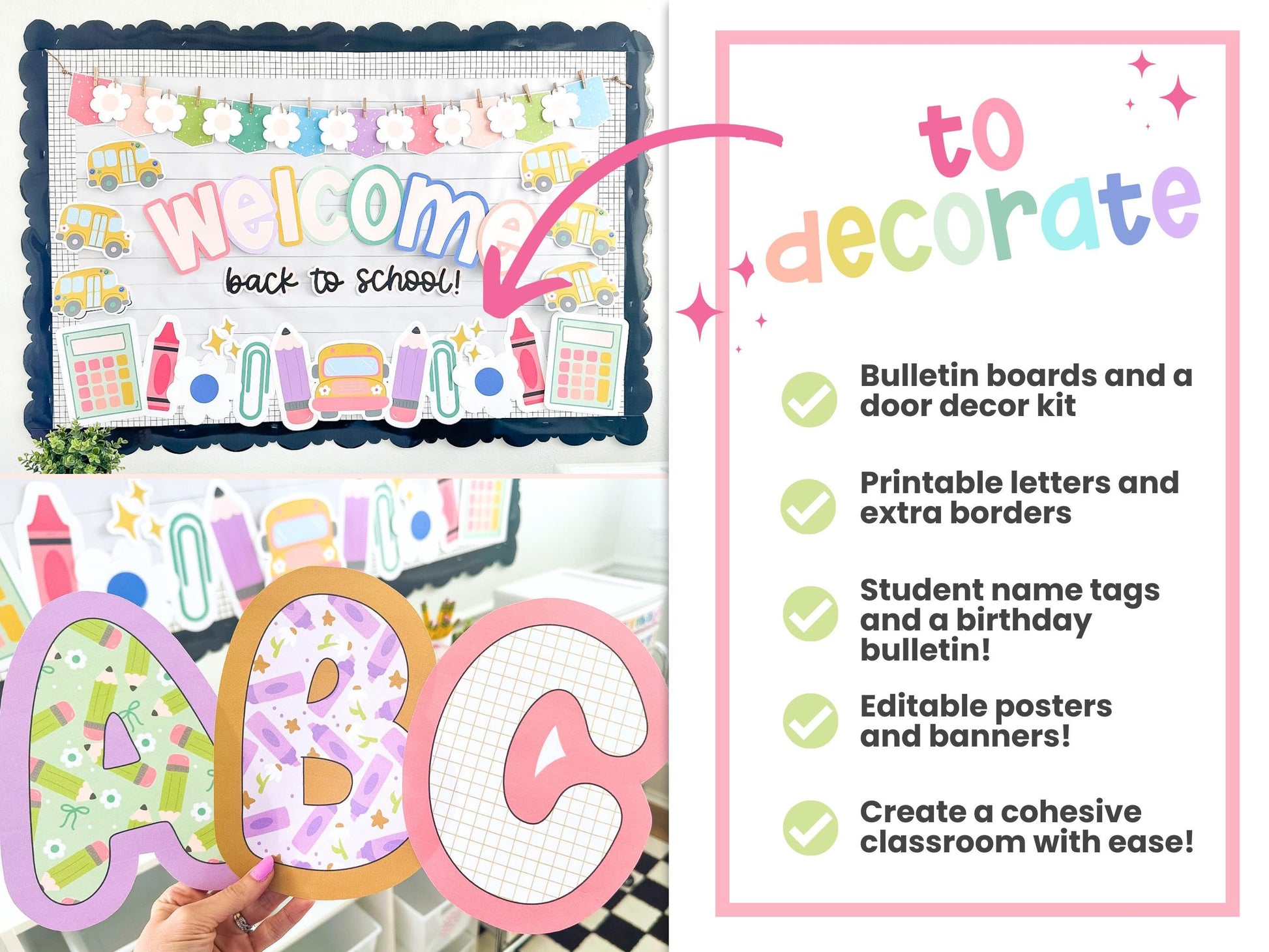 Classroom Decor Bundle | Classroom Decor Theme | Classroom Decor Ideas Editable | Beautiful Classroom Decor | Aesthetic Classroom Decor
