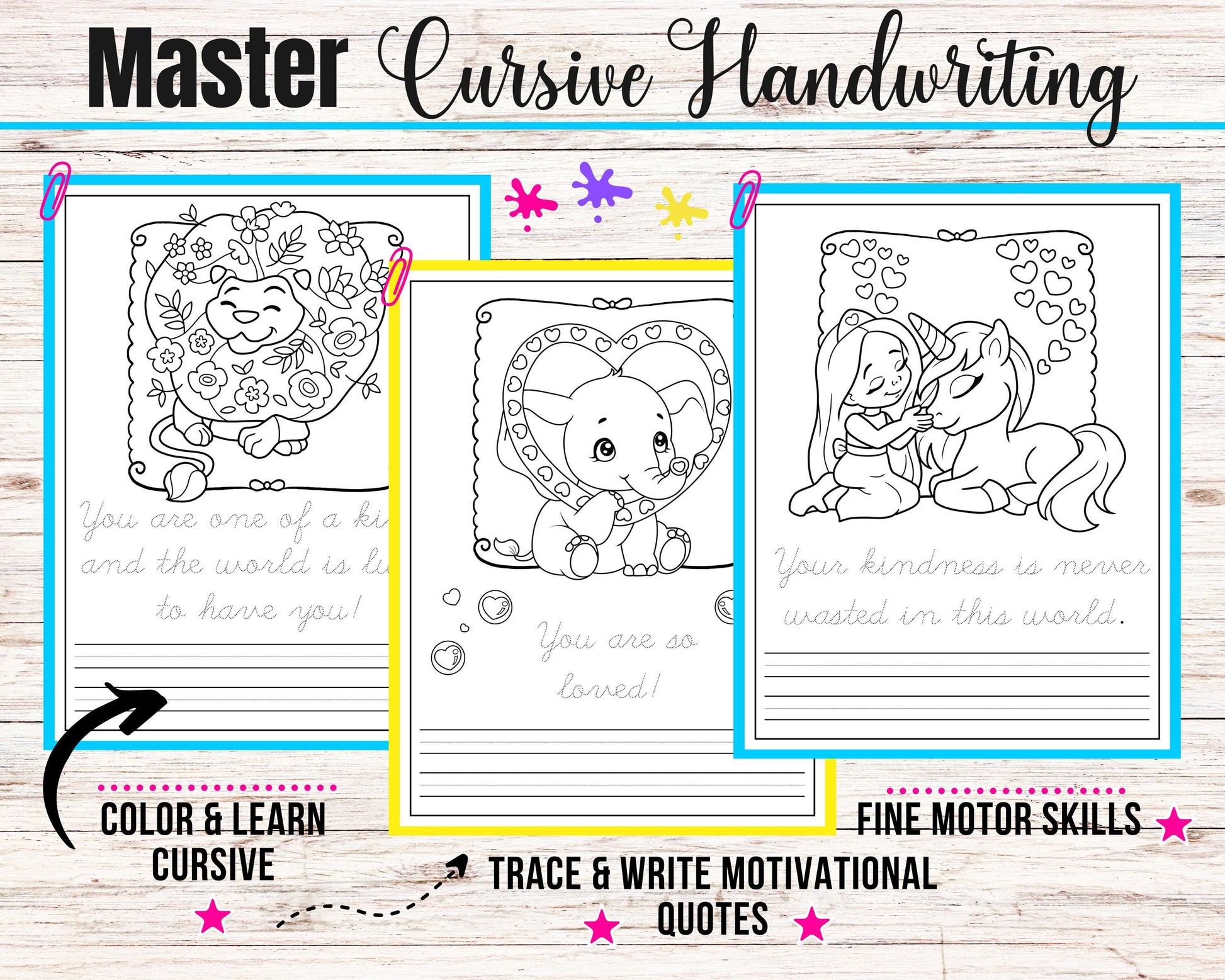 Cursive Handwriting Workbook for Kids 8-12, Cursive Writing Book, Cursive Letter Alphabet Tracing, Learn Cursive Letters