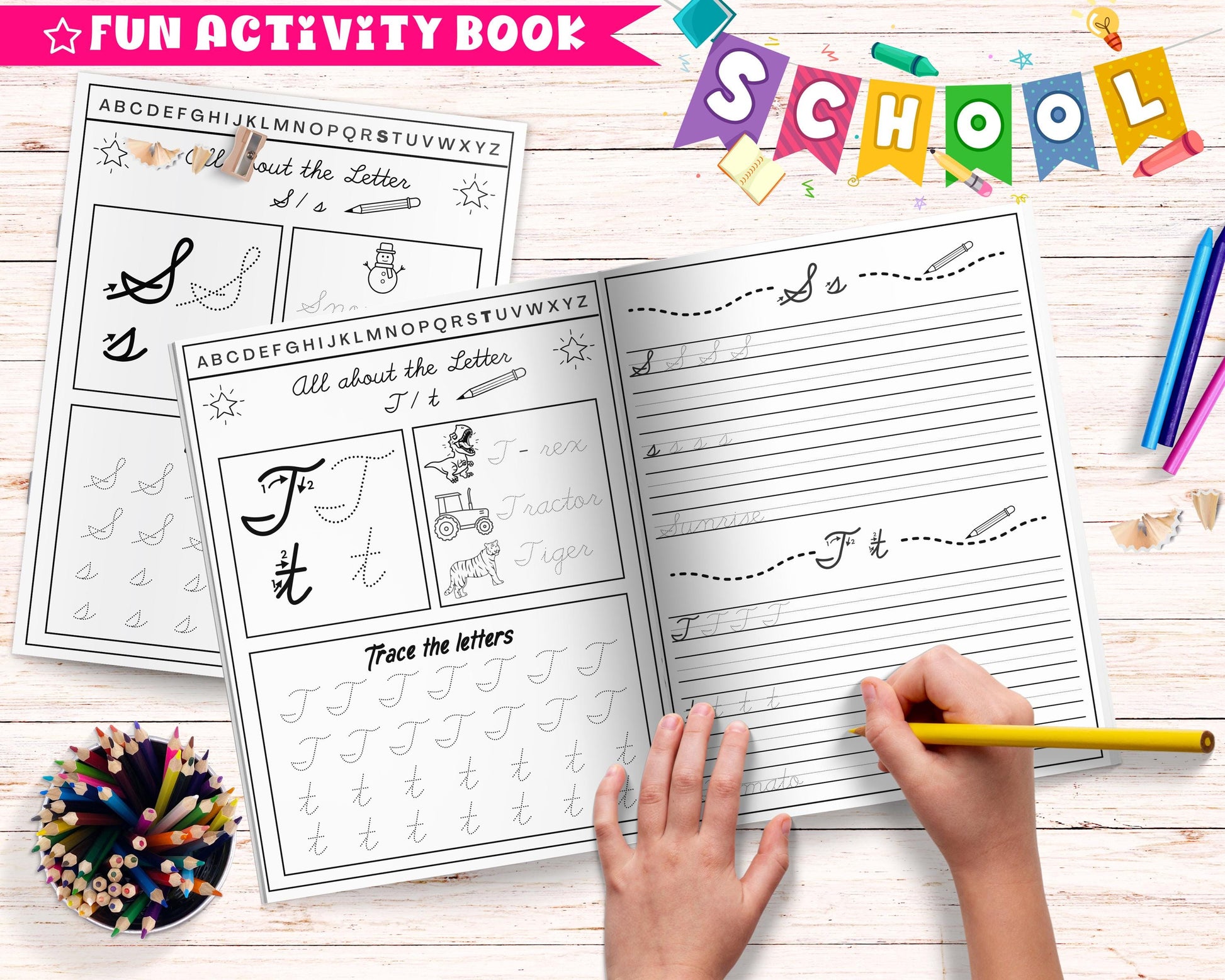Cursive Handwriting Workbook for Kids 8-12, Cursive Writing Book, Cursive Letter Alphabet Tracing, Learn Cursive Letters