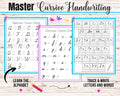 Cursive Handwriting Workbook for Kids 8-12, Cursive Writing Book, Cursive Letter Alphabet Tracing, Learn Cursive Letters