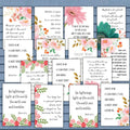 52 ESV Encouraging Verse Cards, Printable, Year of scripture Cards, Bible Memory Verse, 4X6 Scripture Cards, digital bible verse cards