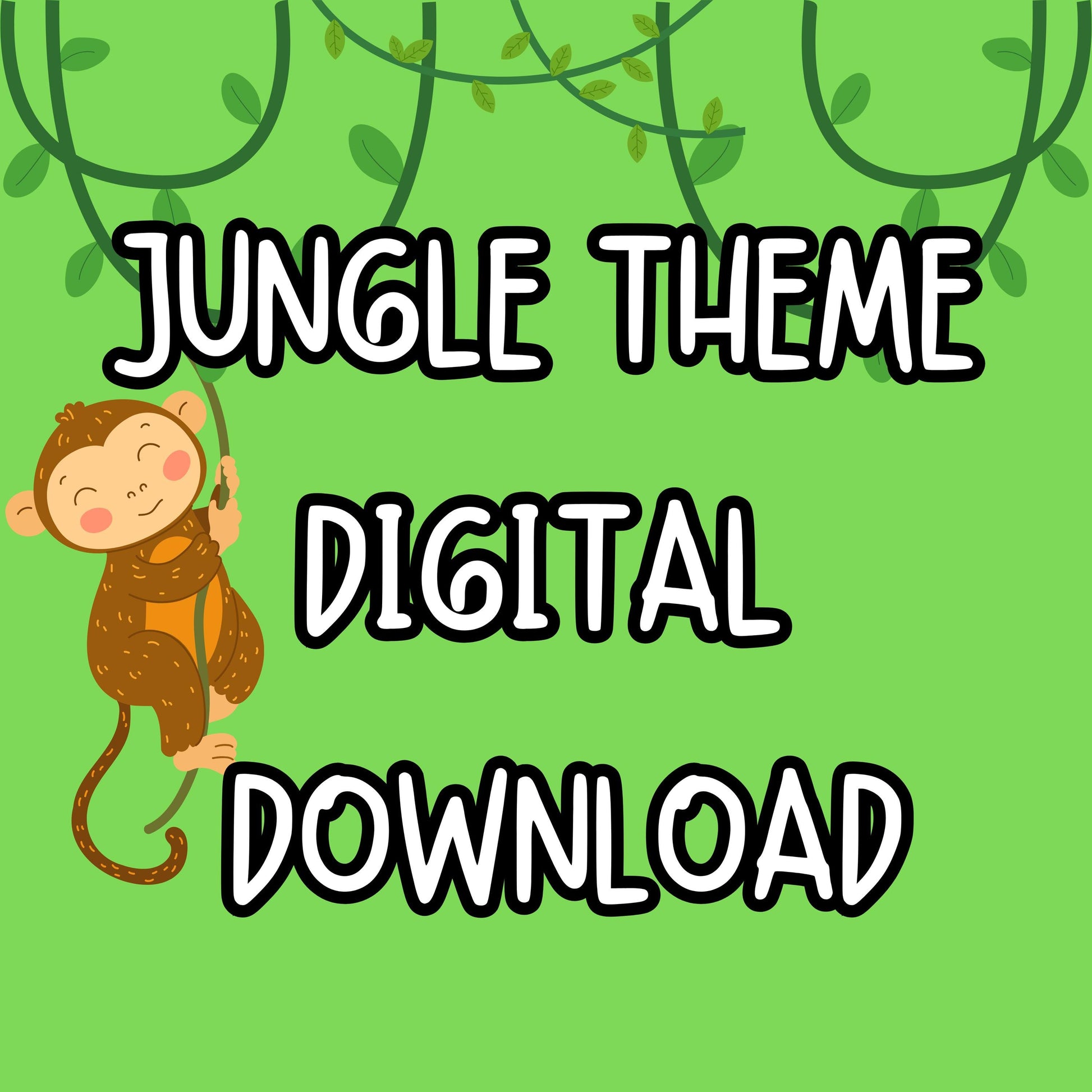 Rainforest homeschool unit, K-2 printable, jungle theme activities, preschool curriculum, 5 day lesson plan, PDF pack, science math ELA
