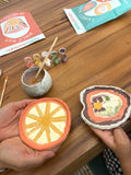 Kids DIY Clay Kit — Make and Paint Your Own Trinket Dishes - Birthday Party Supplies - Fun Summer Activity -  Rainy Day Activity